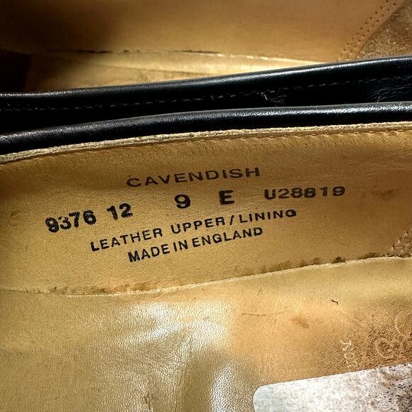 EUC Crockett & Jones Cavendish Tassel Loafer Black Calf England UK 9 / US 10 - Picture 9 of 12